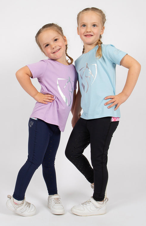 BARE Babes Performance Riding Tights - Navy Azure